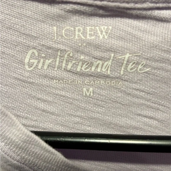 J. Crew Light Purple Short Sleeve Tee - Picture 2 of 6